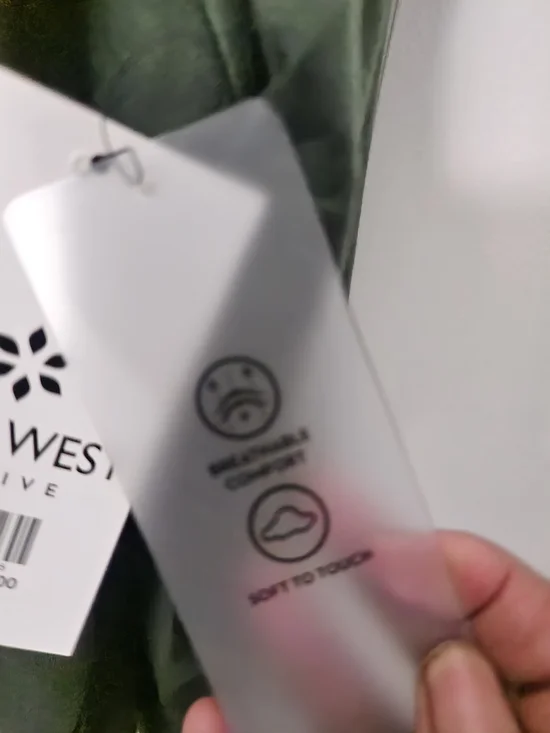 Nine West Active  Olive Green Long Sleeve Knit Sweater - Picture 4 of 6